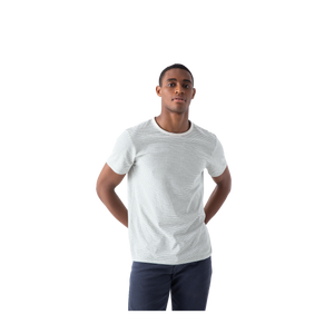 Men's Pima Cotton Striped Crew Neck T-Shirt