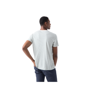 Men's Pima Cotton Striped Crew Neck T-Shirt