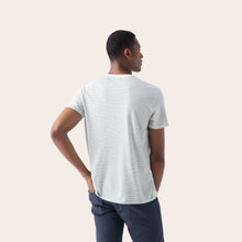 Load image into Gallery viewer, Men&#39;s Pima Cotton Striped Crew Neck T-Shirt
