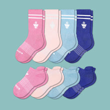Load image into Gallery viewer, Youth Solids Calf &amp; Ankle Sock 8-Pack
