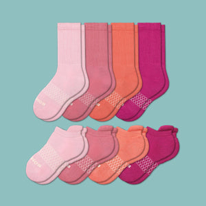 Youth Solids Calf & Ankle Sock 8-Pack