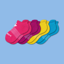 Load image into Gallery viewer, Youth Brights Ankle Sock 4-Pack
