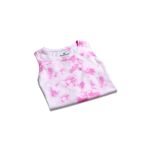 Load image into Gallery viewer, Women&#39;s Pima Cotton Tie Dye Crew Neck Tank
