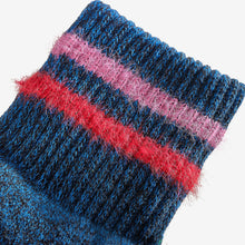 Load image into Gallery viewer, Youth Sesame Street Fuzzy Grover Socks
