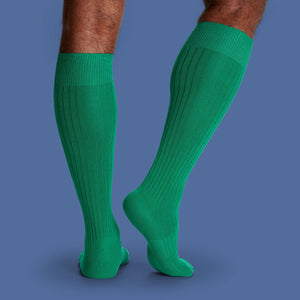 Men's Ribbed Dress Over the Calf Sock 8-Pack