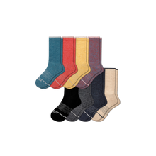 Load image into Gallery viewer, Men&#39;s Merino Wool Calf Sock 8-Pack
