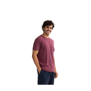 Men's Garment Wash Pocket Crew Neck T-Shirt